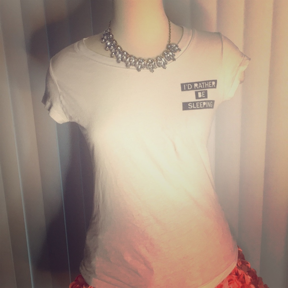 I’d rather be sleeping tee